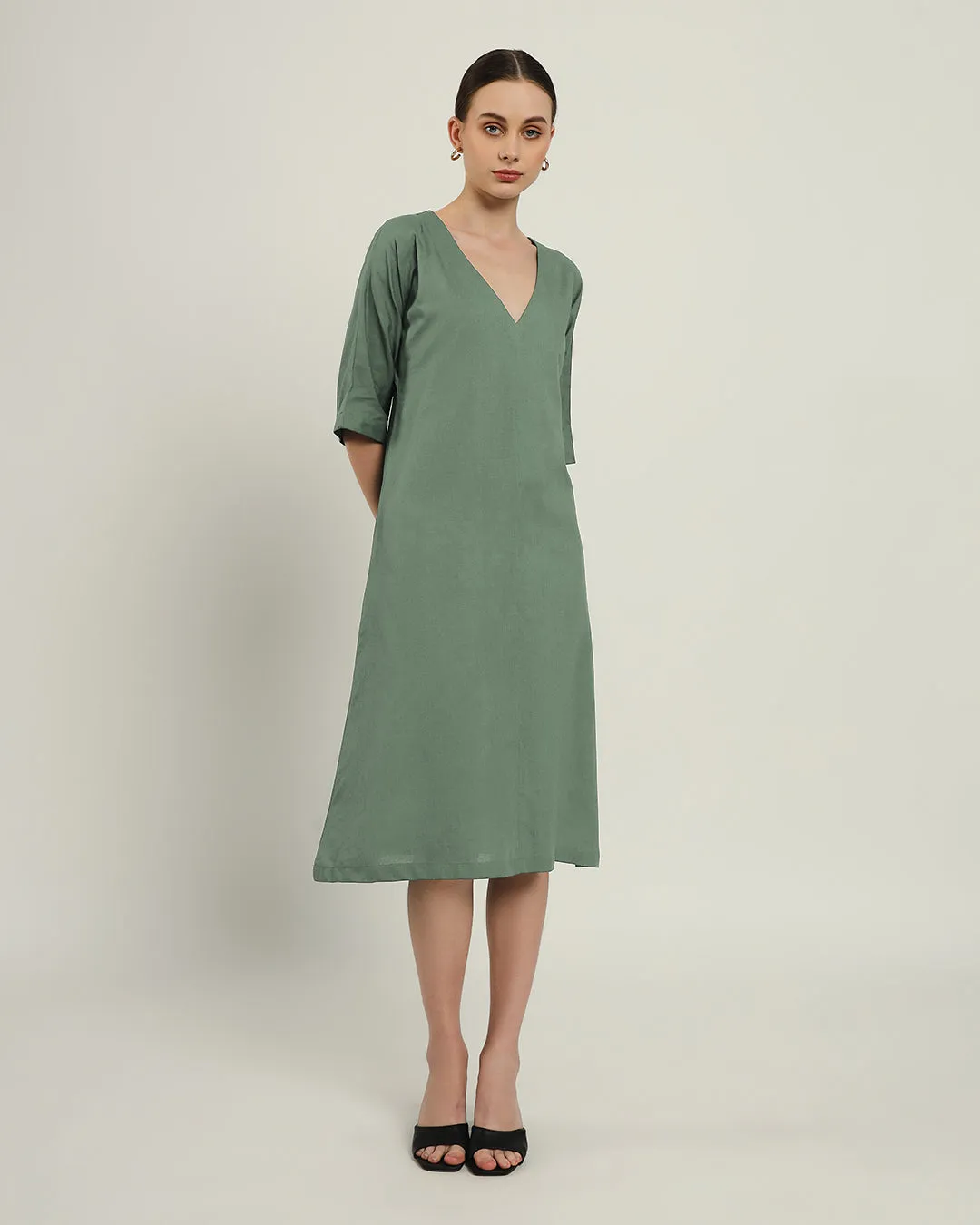 The Mildura Mint Cotton Dress