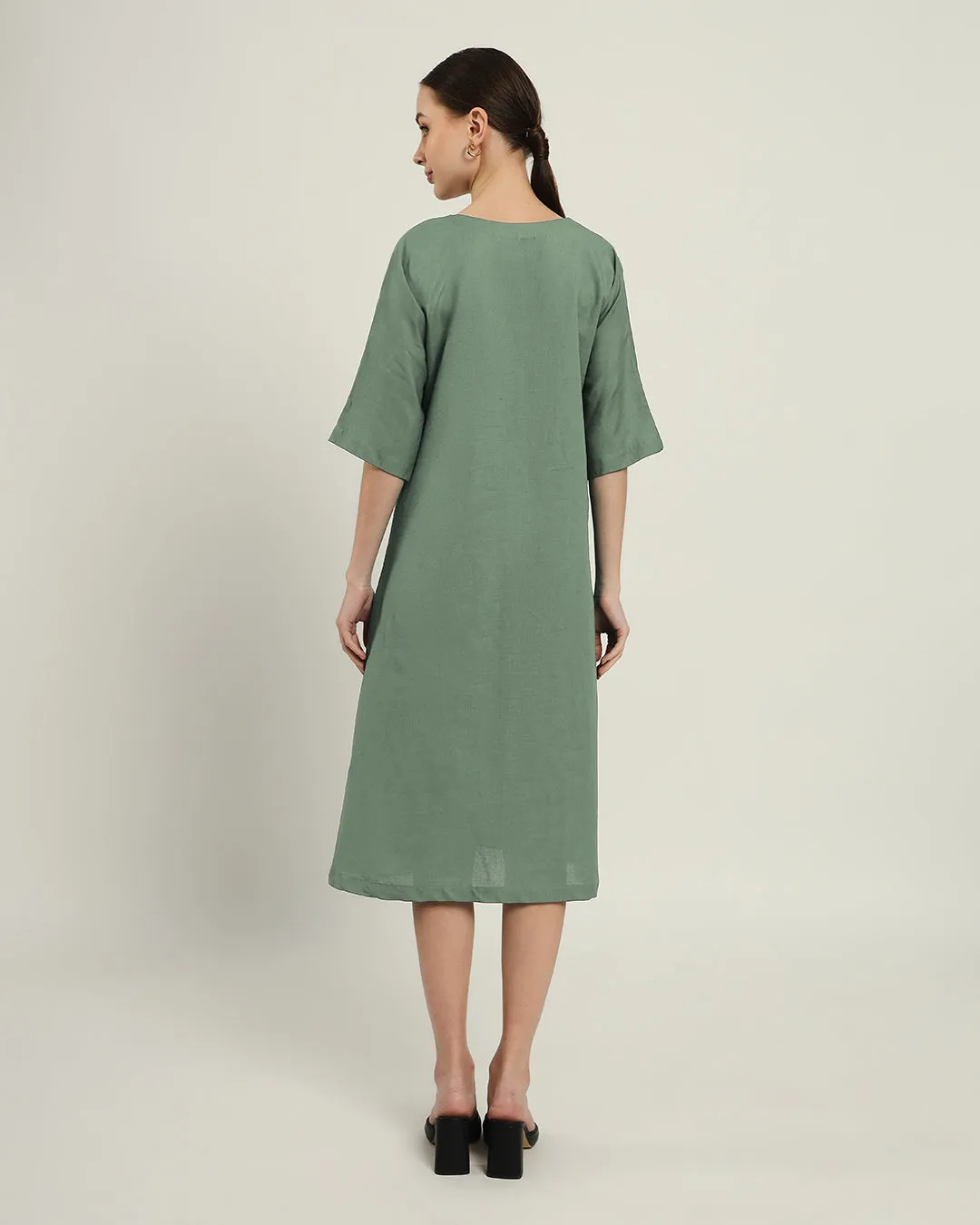 The Mildura Mint Cotton Dress