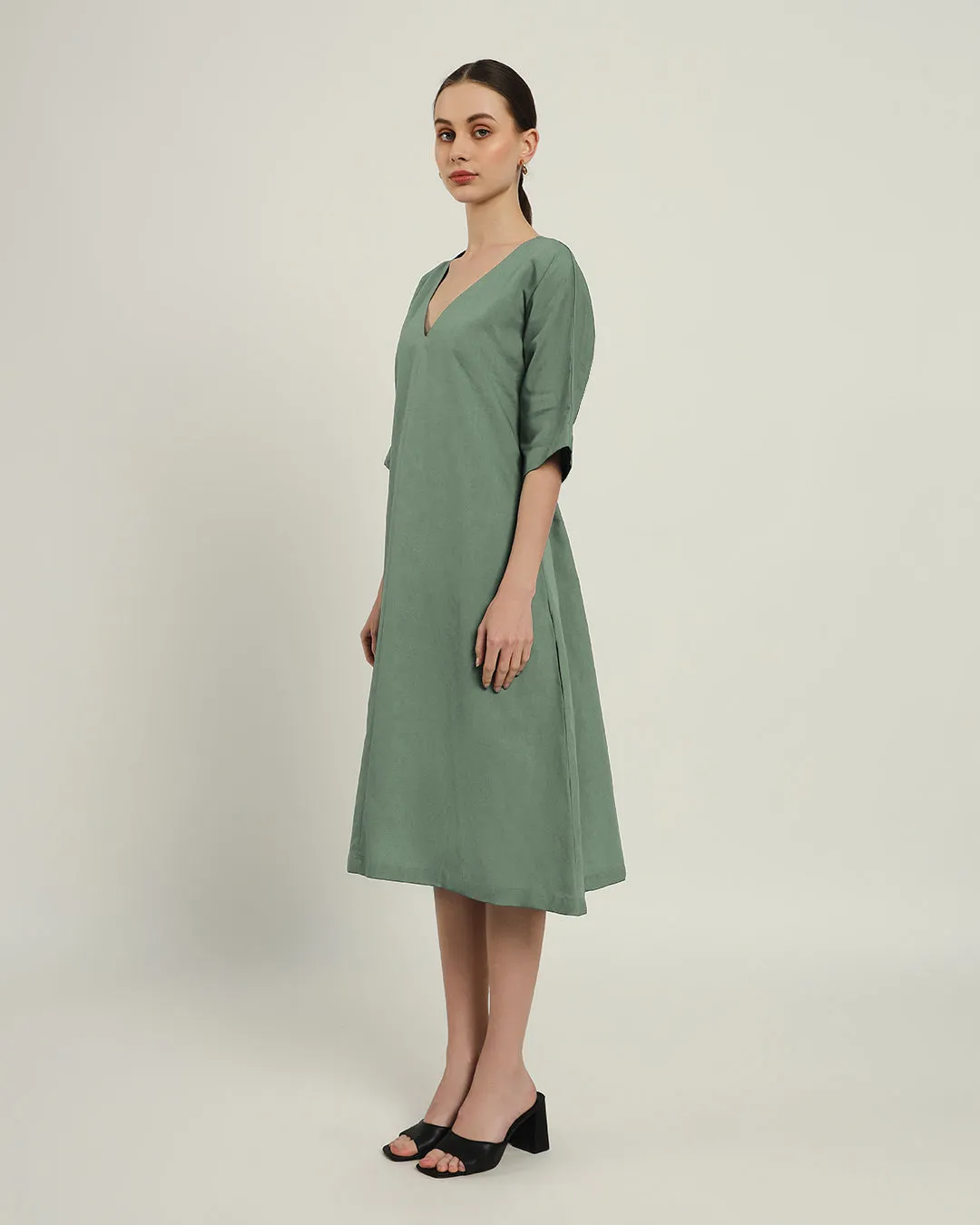The Mildura Mint Cotton Dress