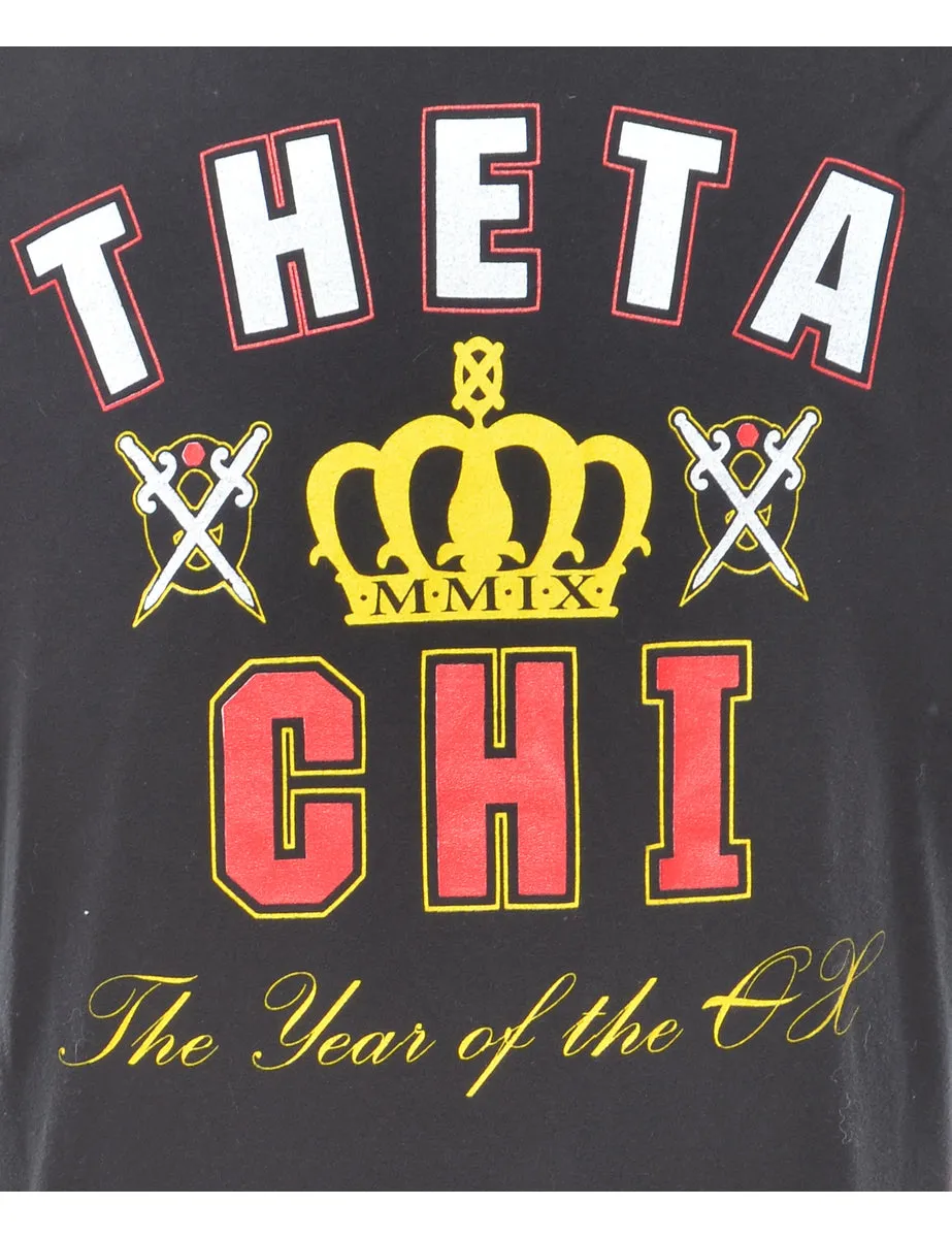Theta Printed T-shirt - XL