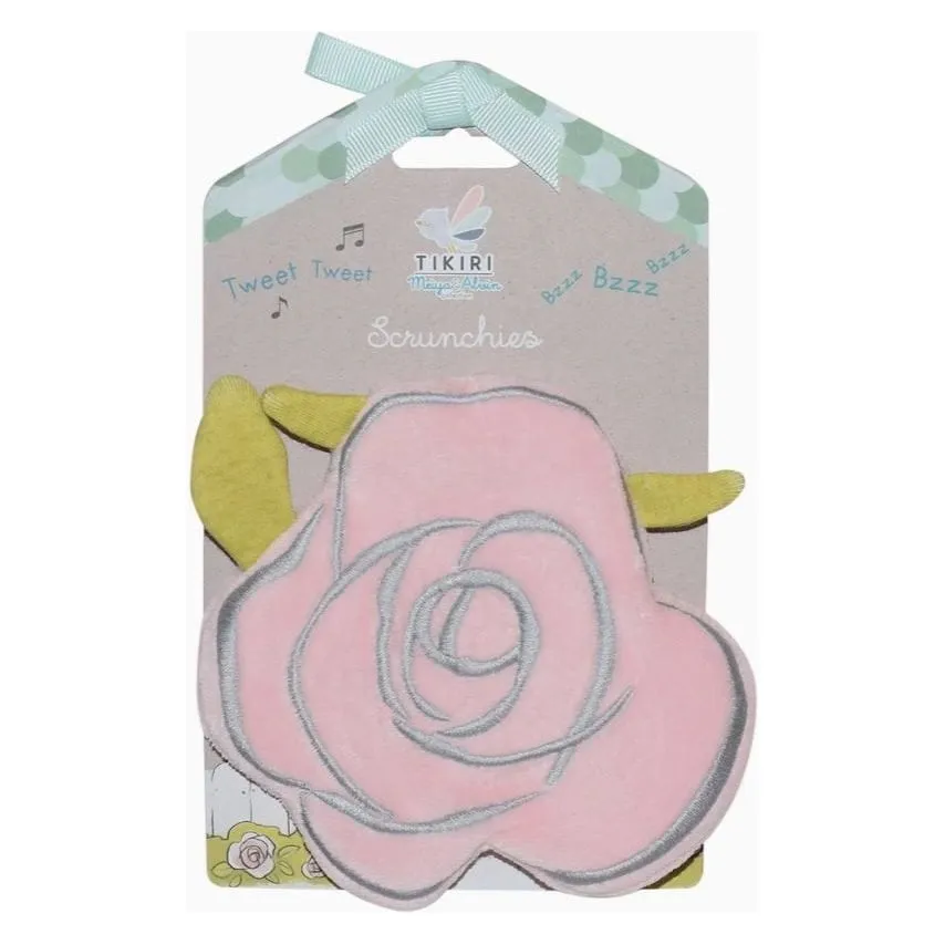 Tikiri Scrunchies- Flower Rose with Crinkle