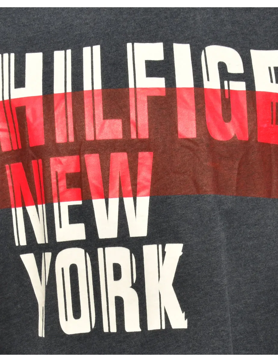 Tommy Hilfiger Dark Grey Printed T-shirt - XXL
