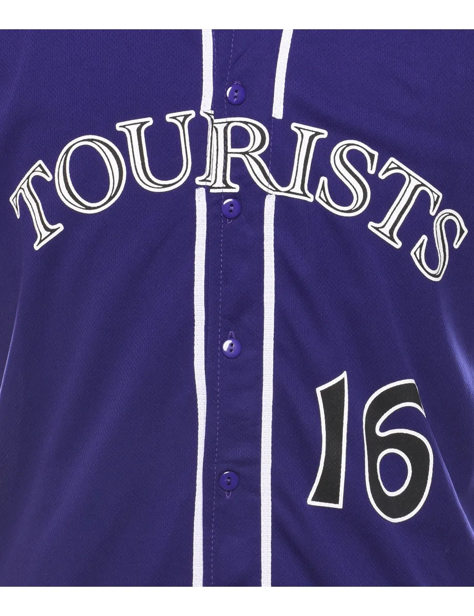 Tourists Purple Printed Jersey - M