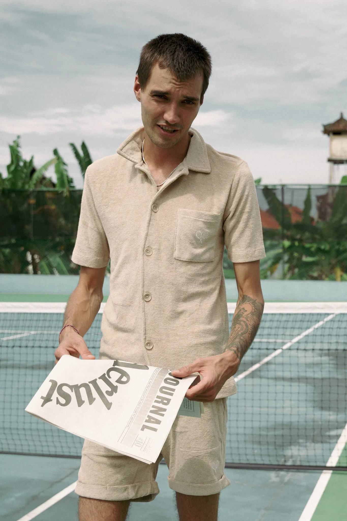 Towel Boy Cabana Shirt - Sand