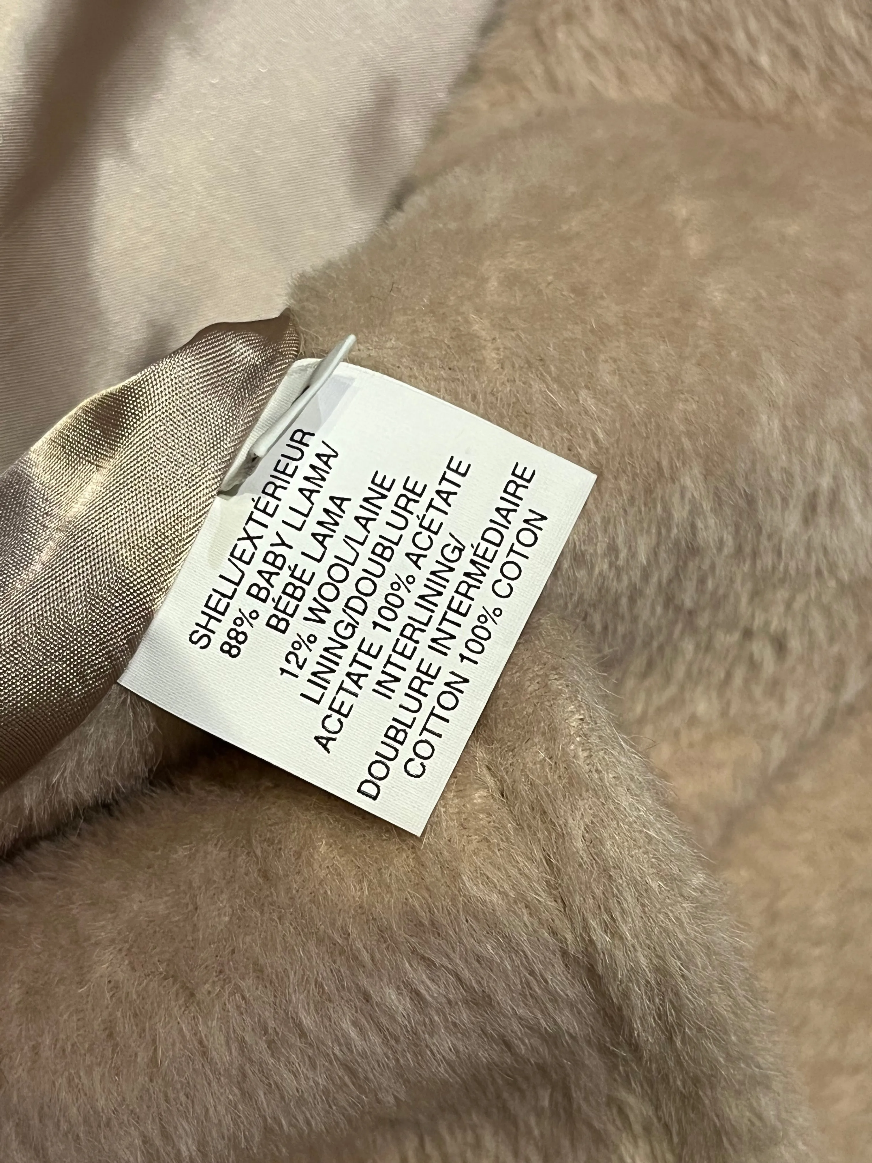 Vintage Mallia Placenza Baby Lama Wool Coat, Union Made in Canada, Size 16 SOLD