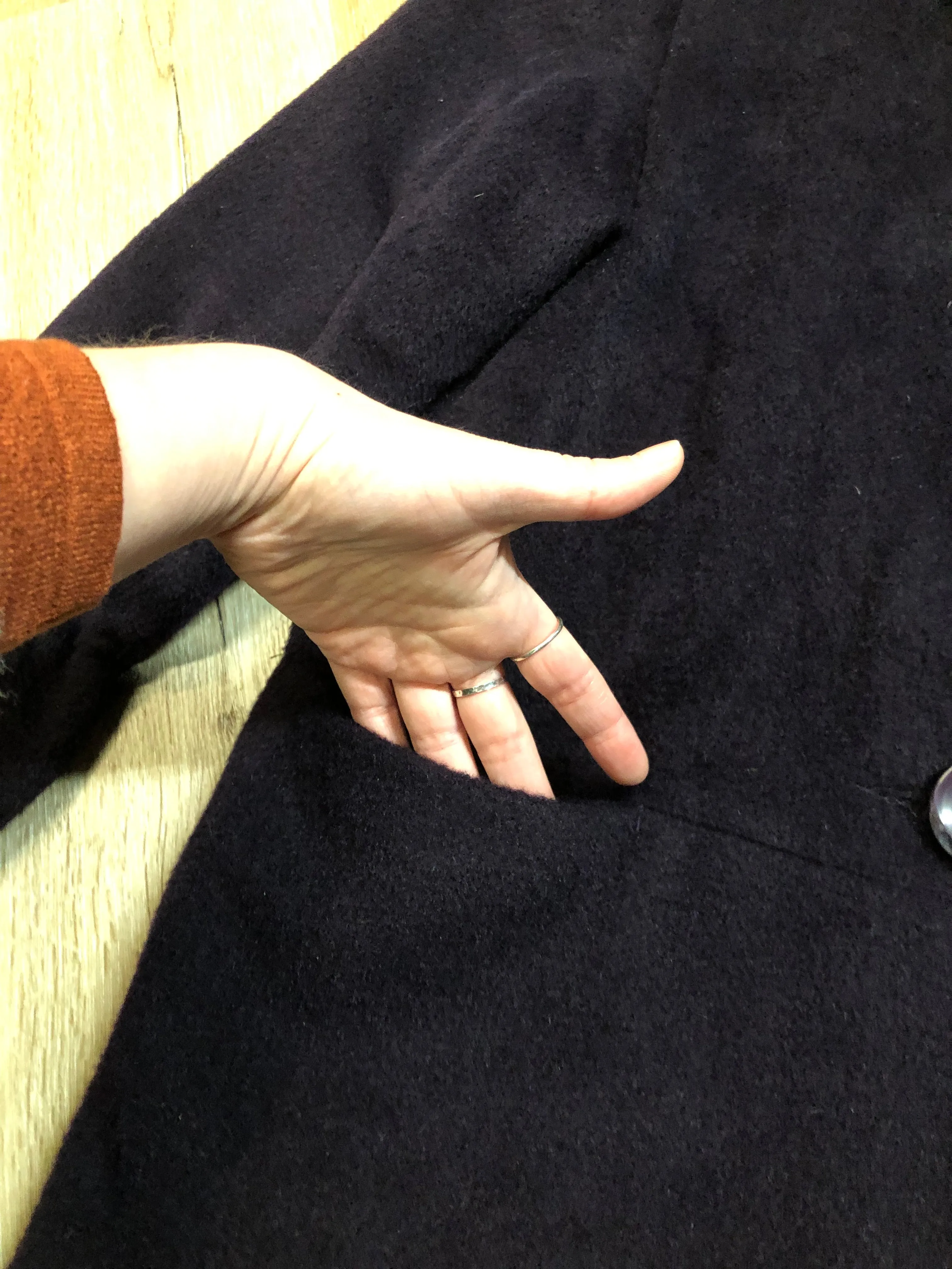 Vintage Me-Jay Purple Alpaca Mohair Wool Blend Coat, Made in CanadaSOLD