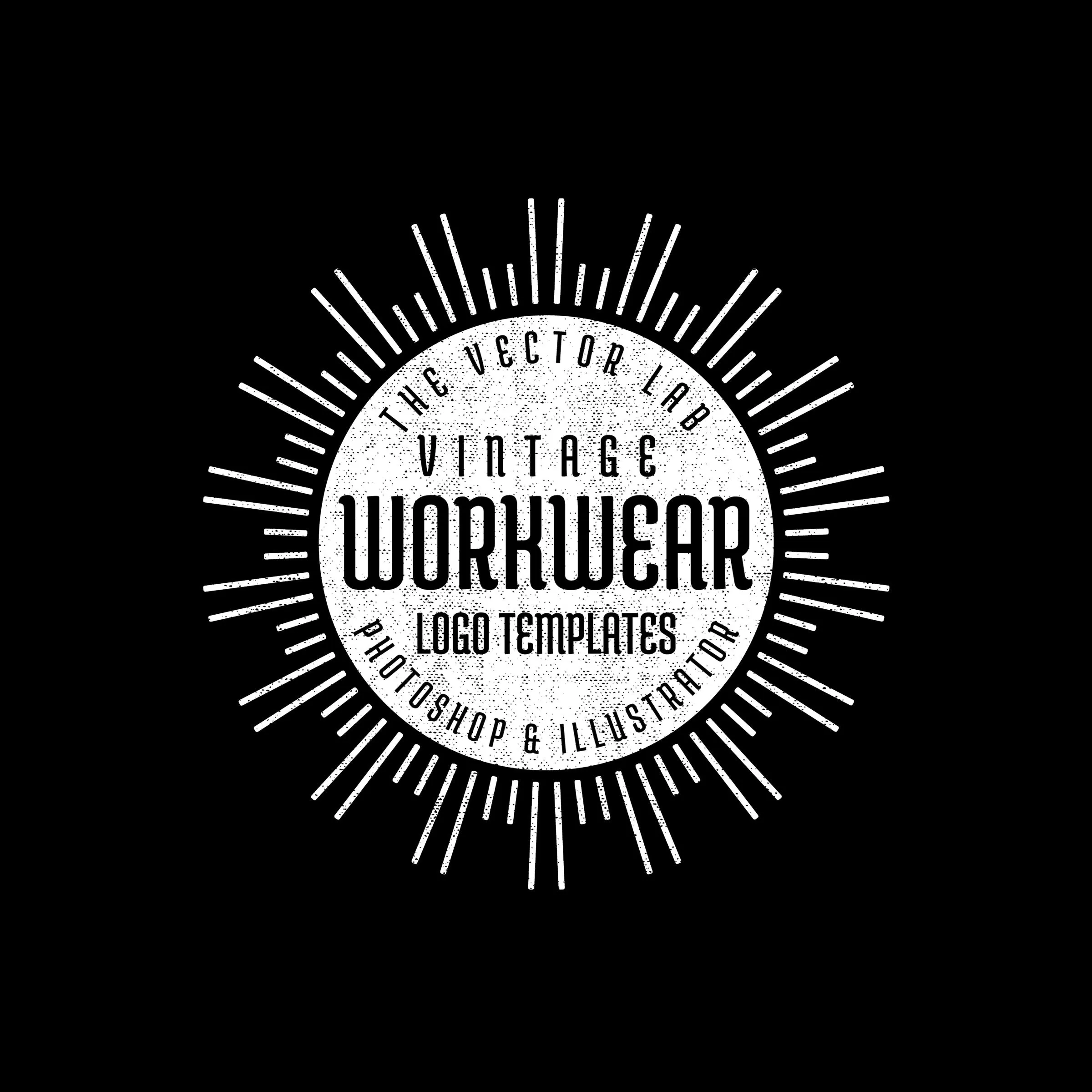 Vintage Workwear Logo Templates