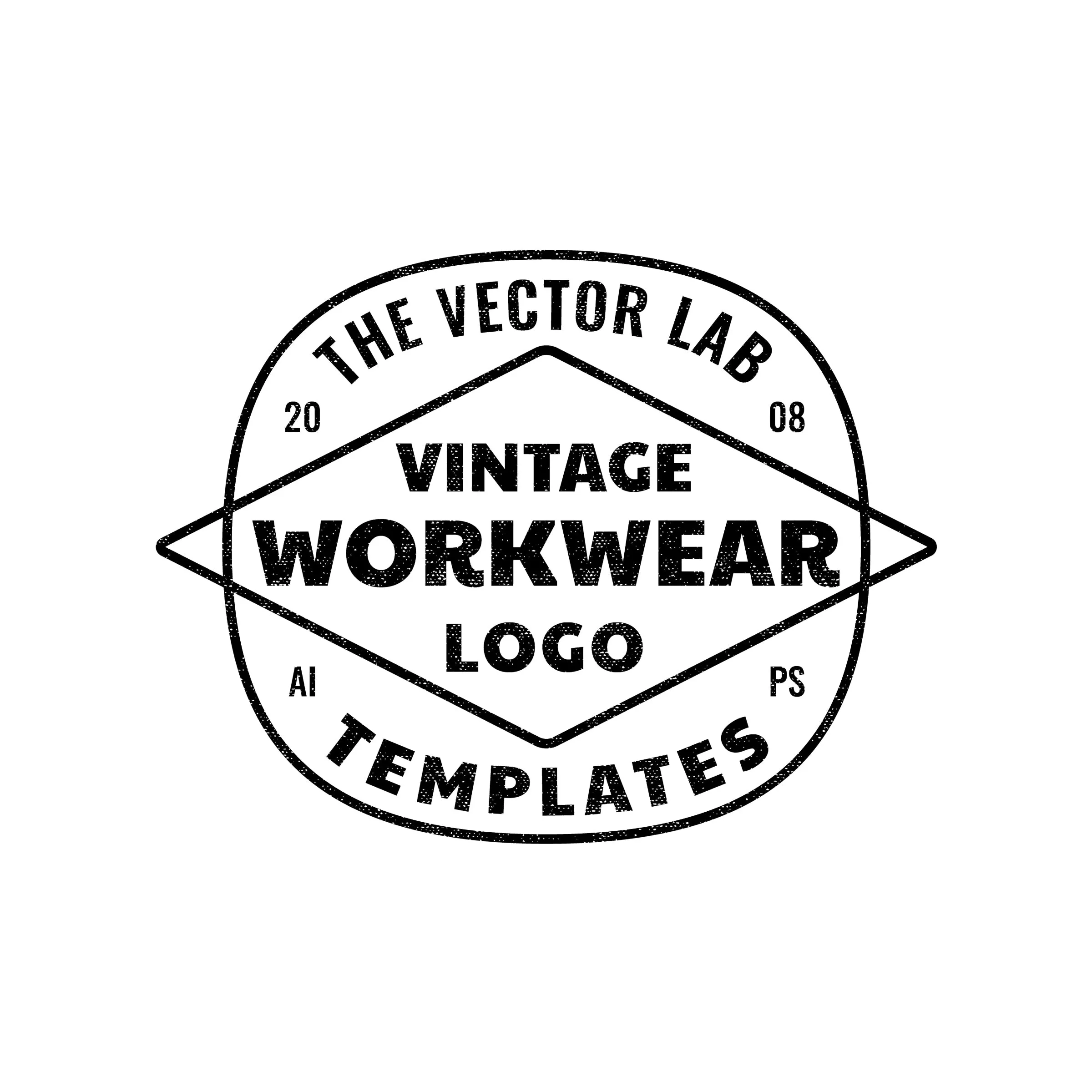 Vintage Workwear Logo Templates