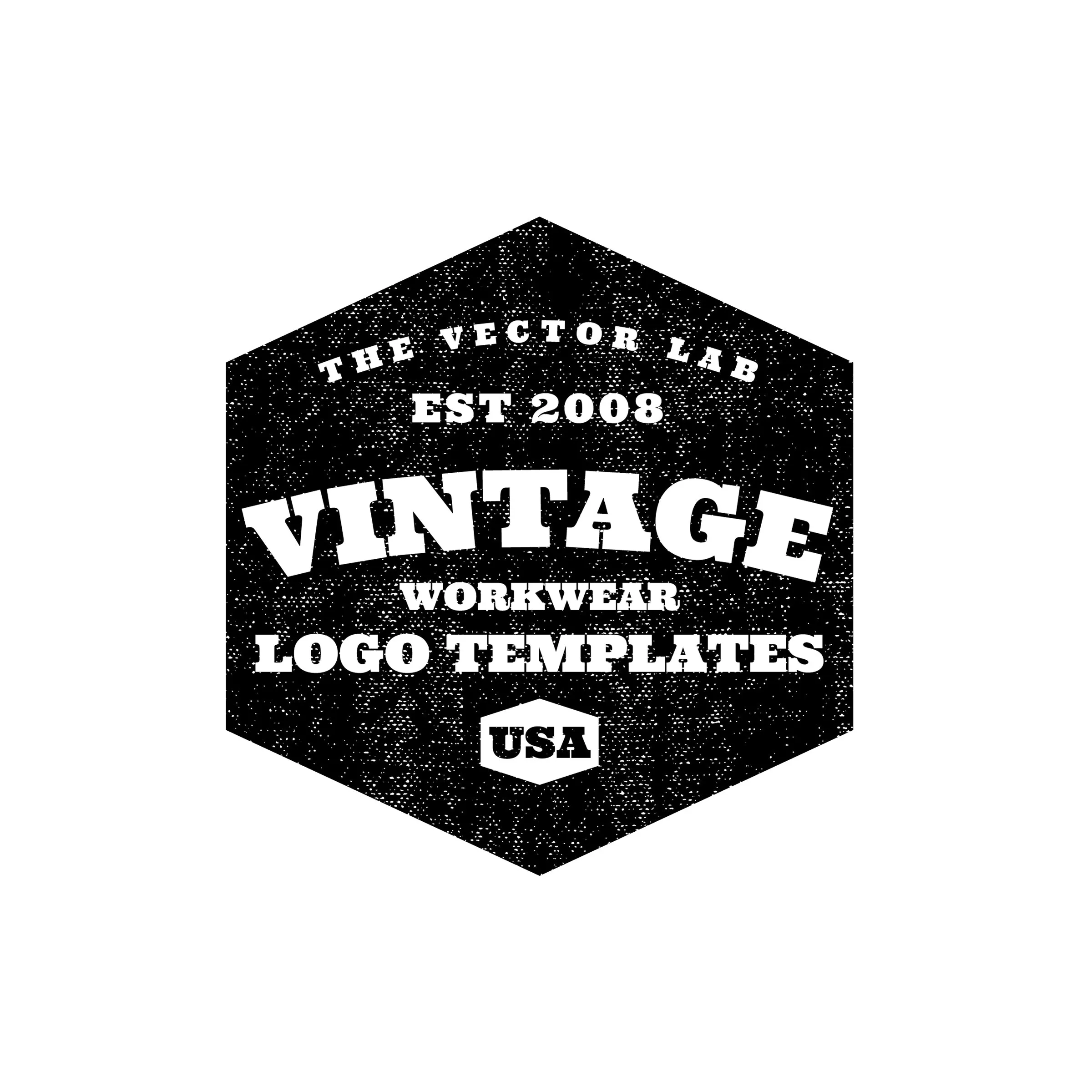 Vintage Workwear Logo Templates