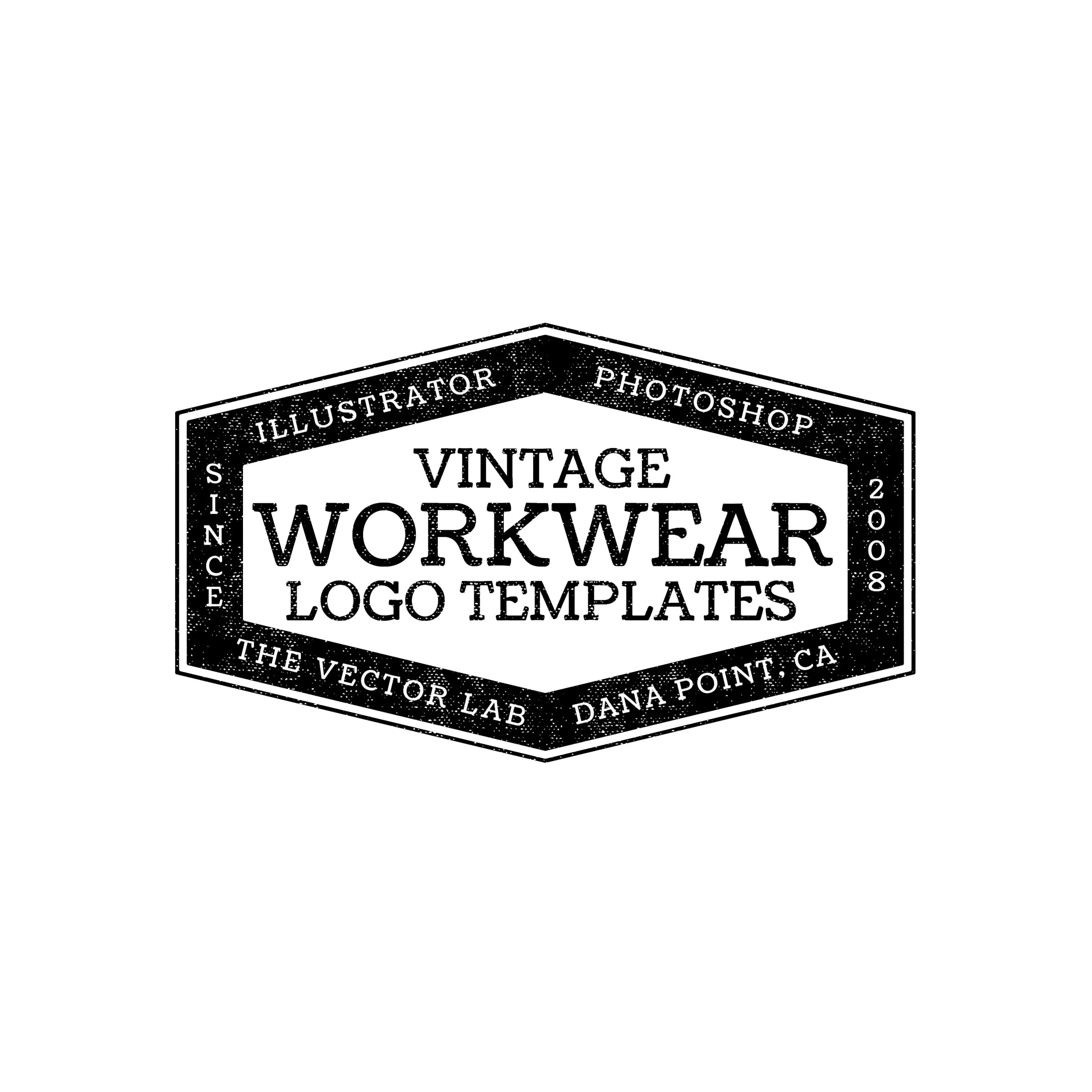 Vintage Workwear Logo Templates