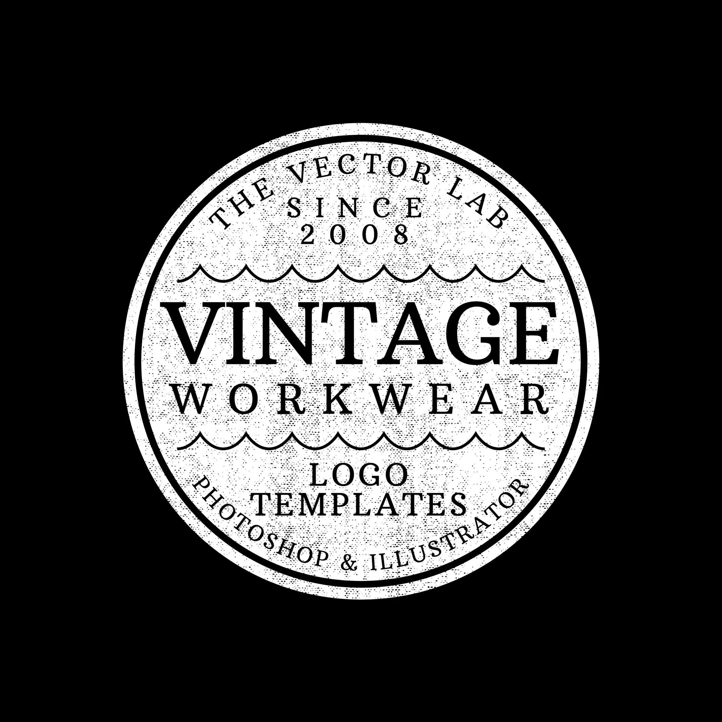 Vintage Workwear Logo Templates
