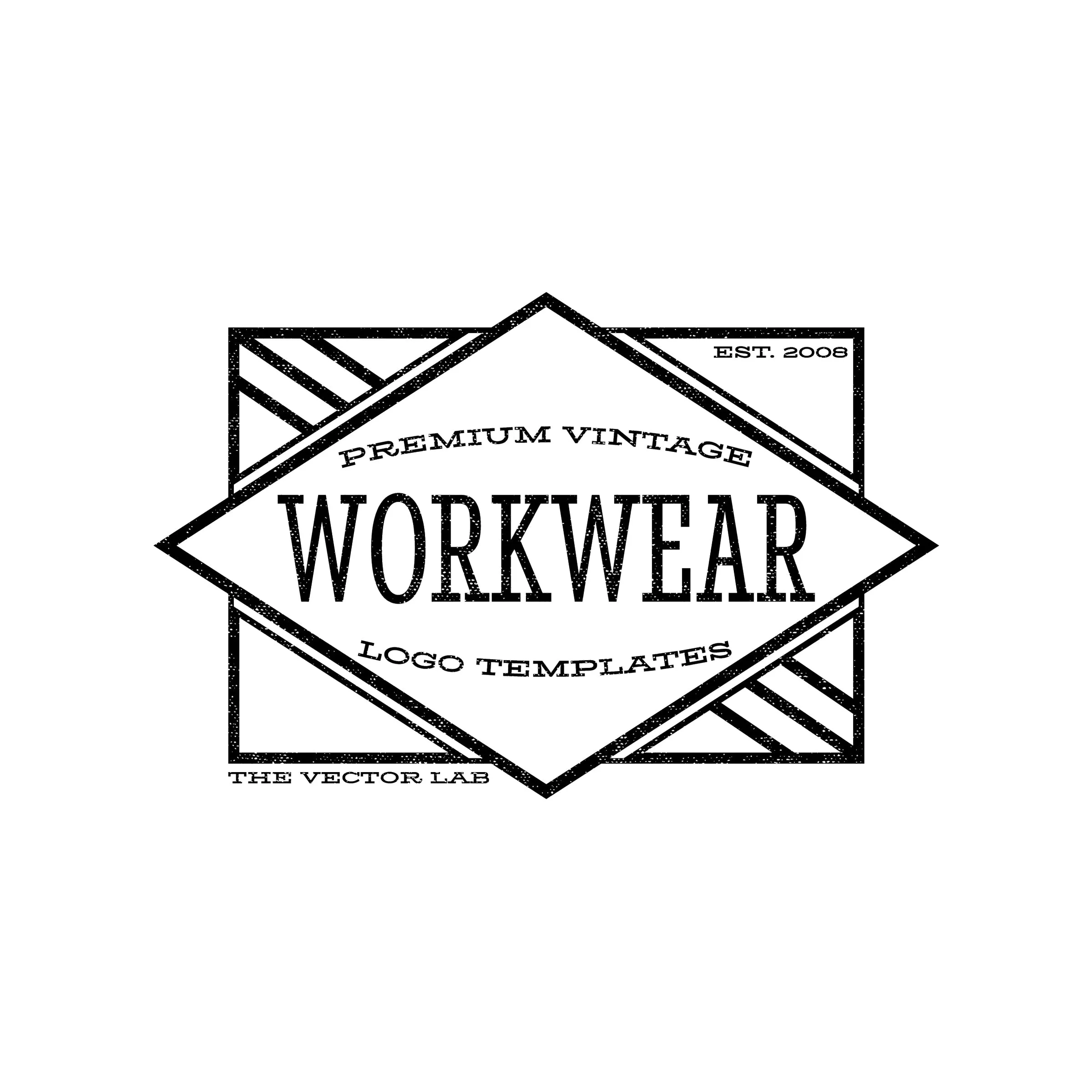 Vintage Workwear Logo Templates
