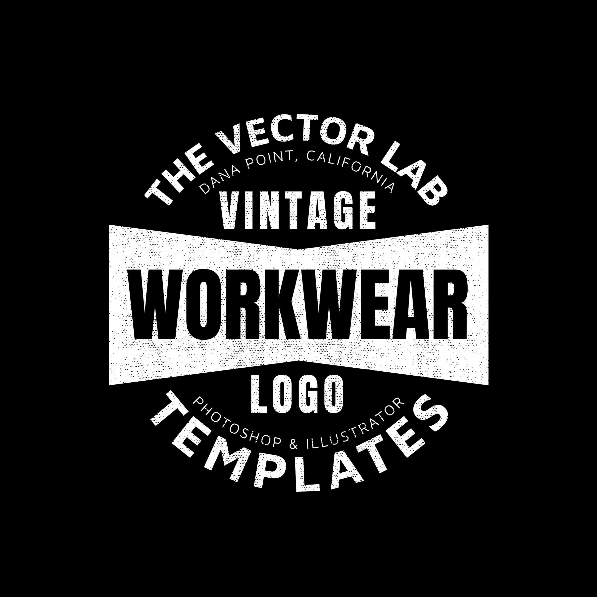 Vintage Workwear Logo Templates
