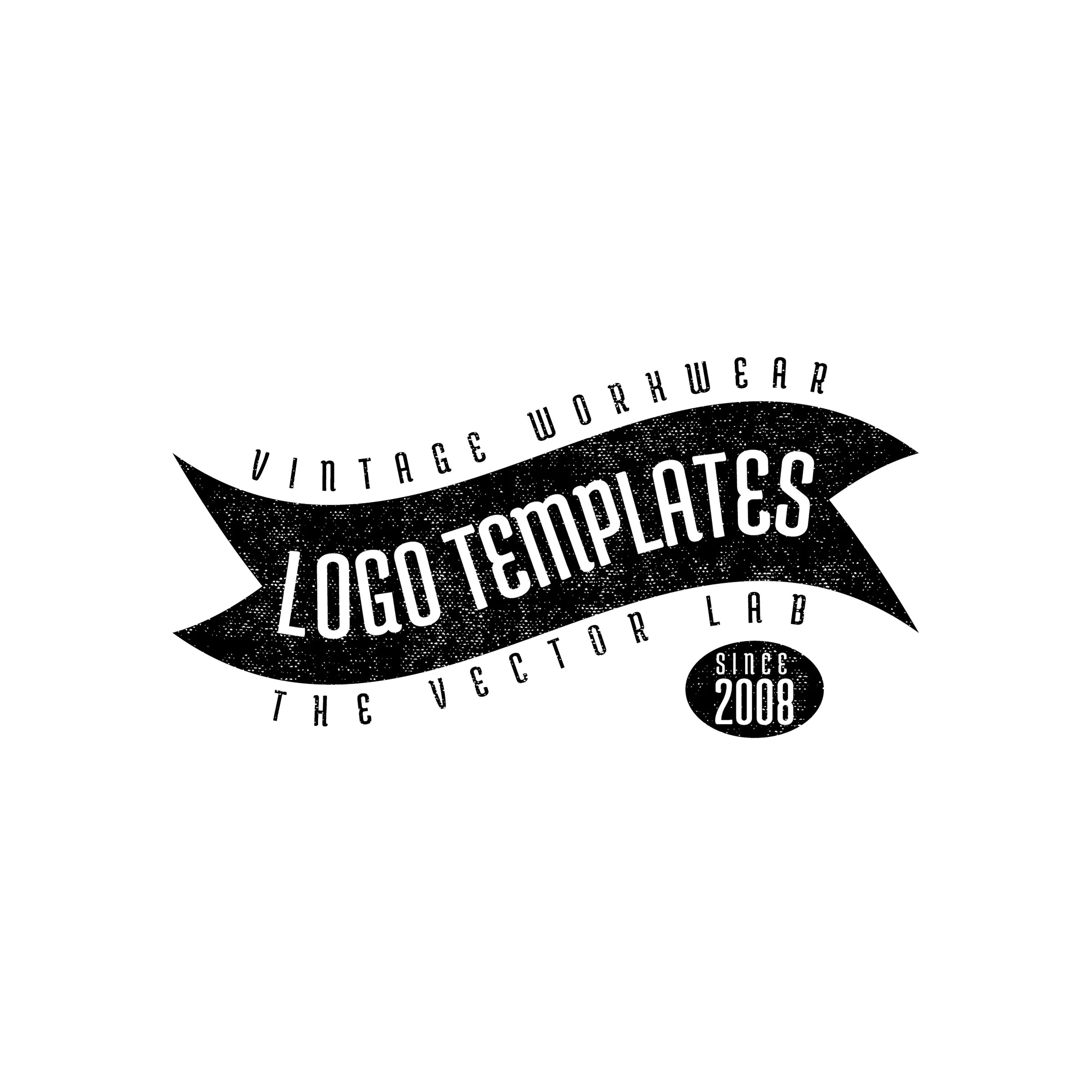 Vintage Workwear Logo Templates