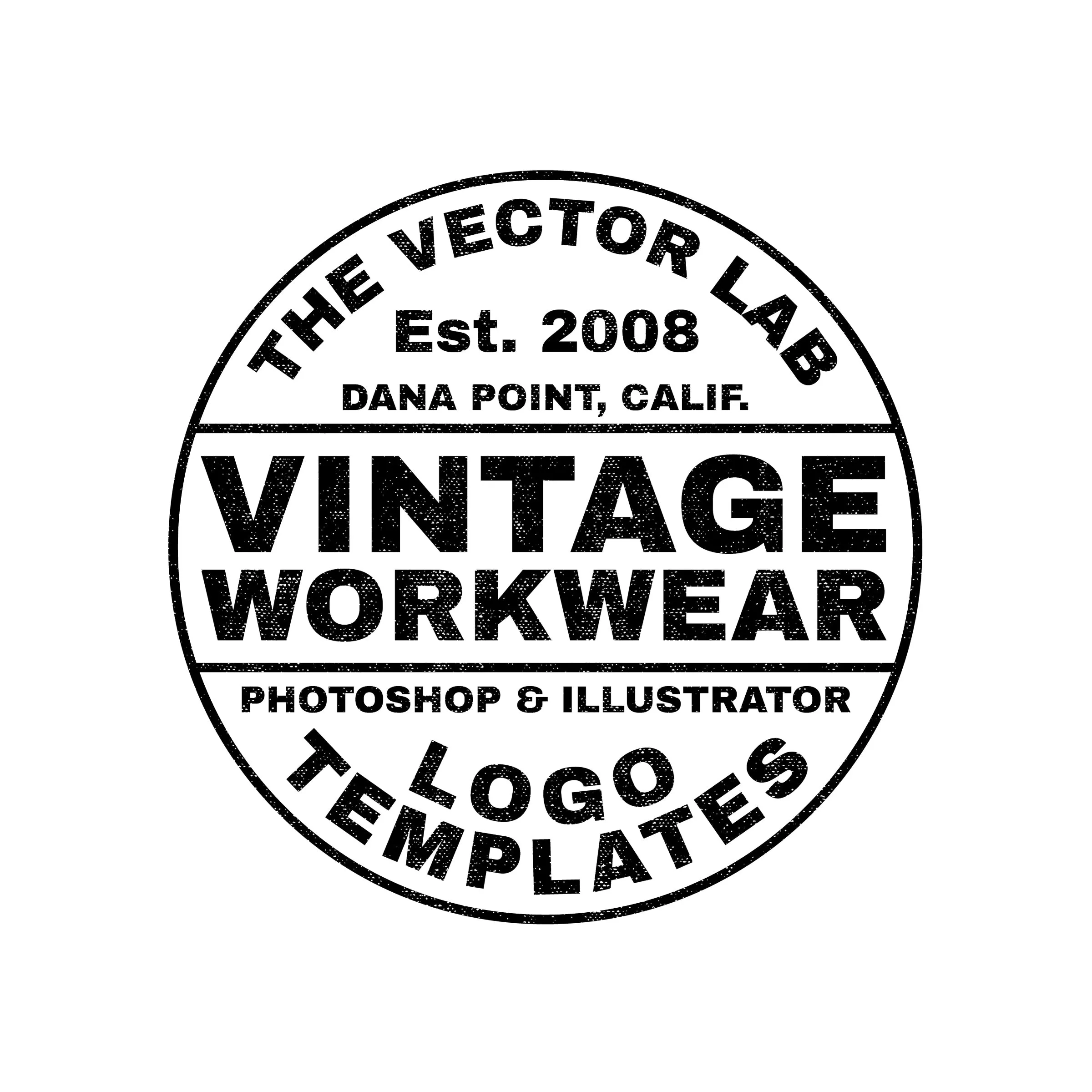 Vintage Workwear Logo Templates