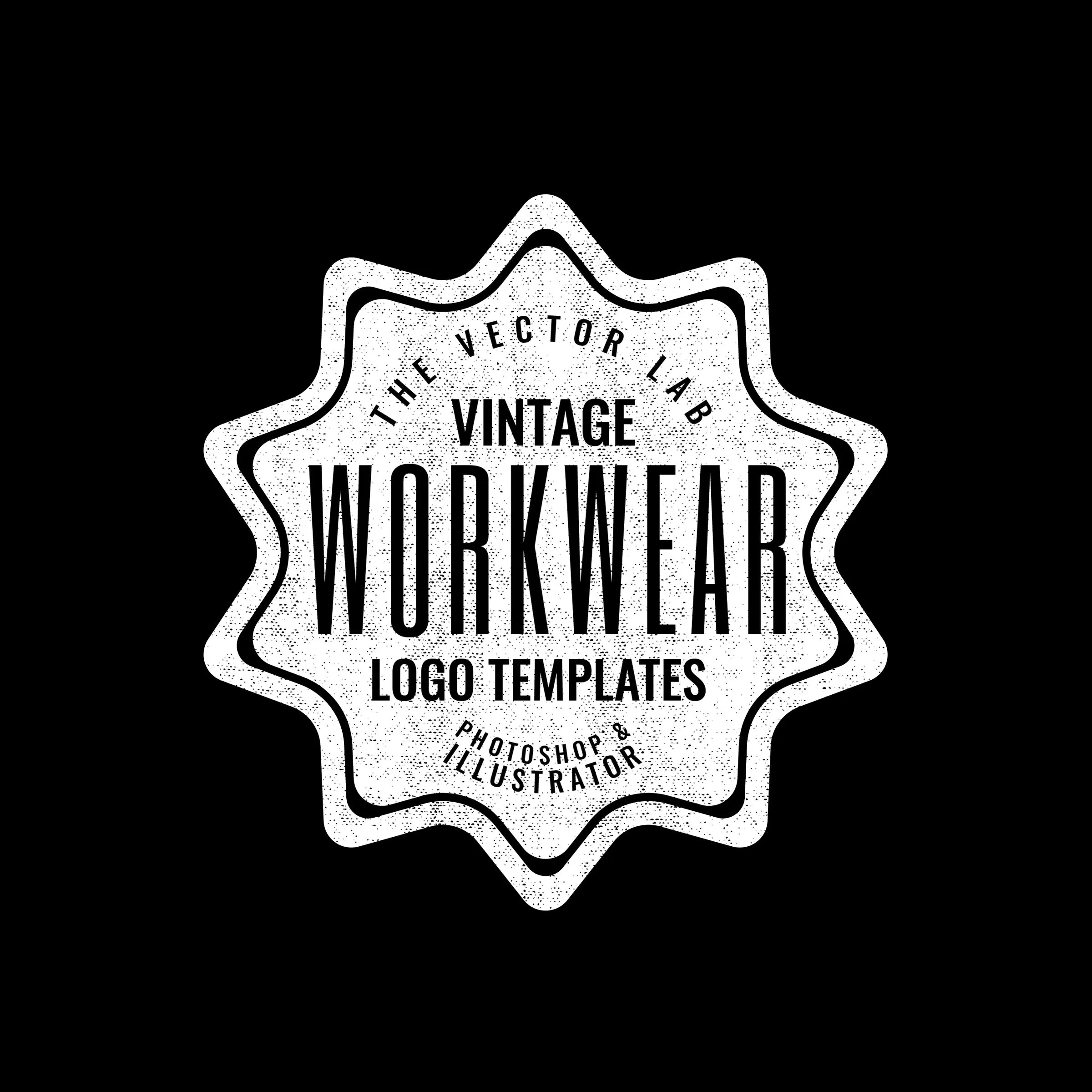 Vintage Workwear Logo Templates