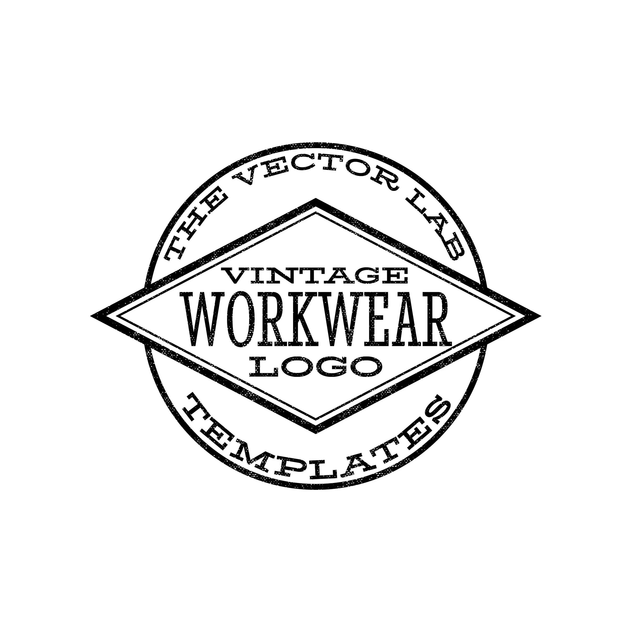 Vintage Workwear Logo Templates