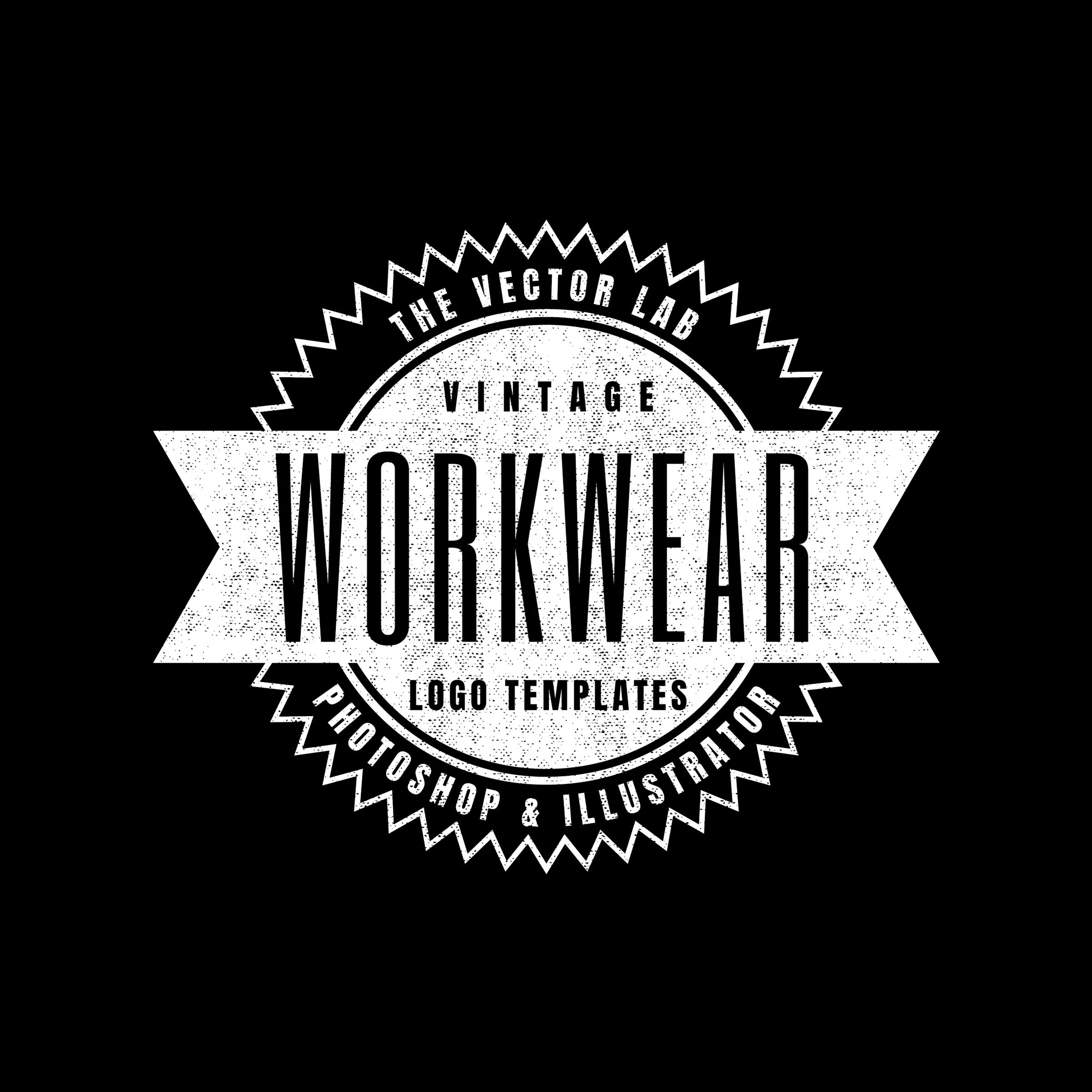 Vintage Workwear Logo Templates