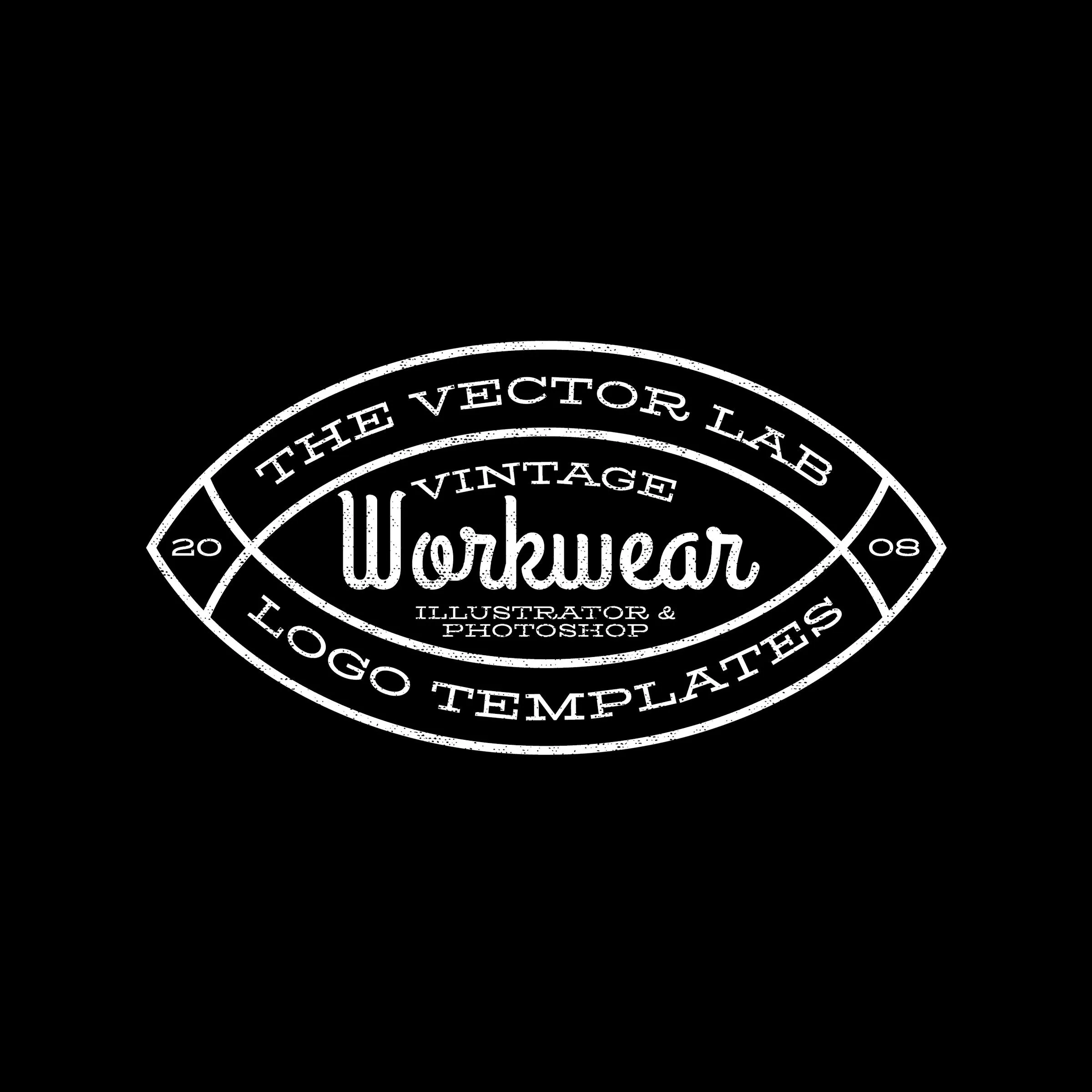Vintage Workwear Logo Templates
