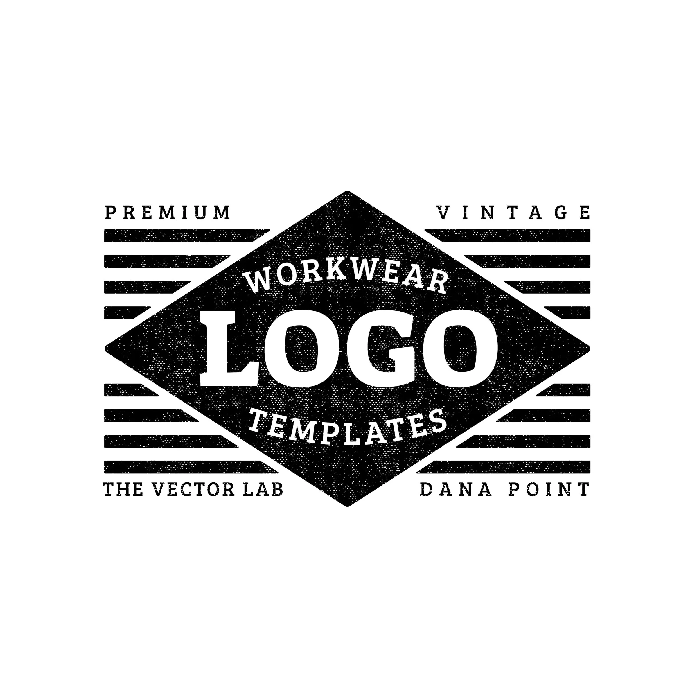 Vintage Workwear Logo Templates