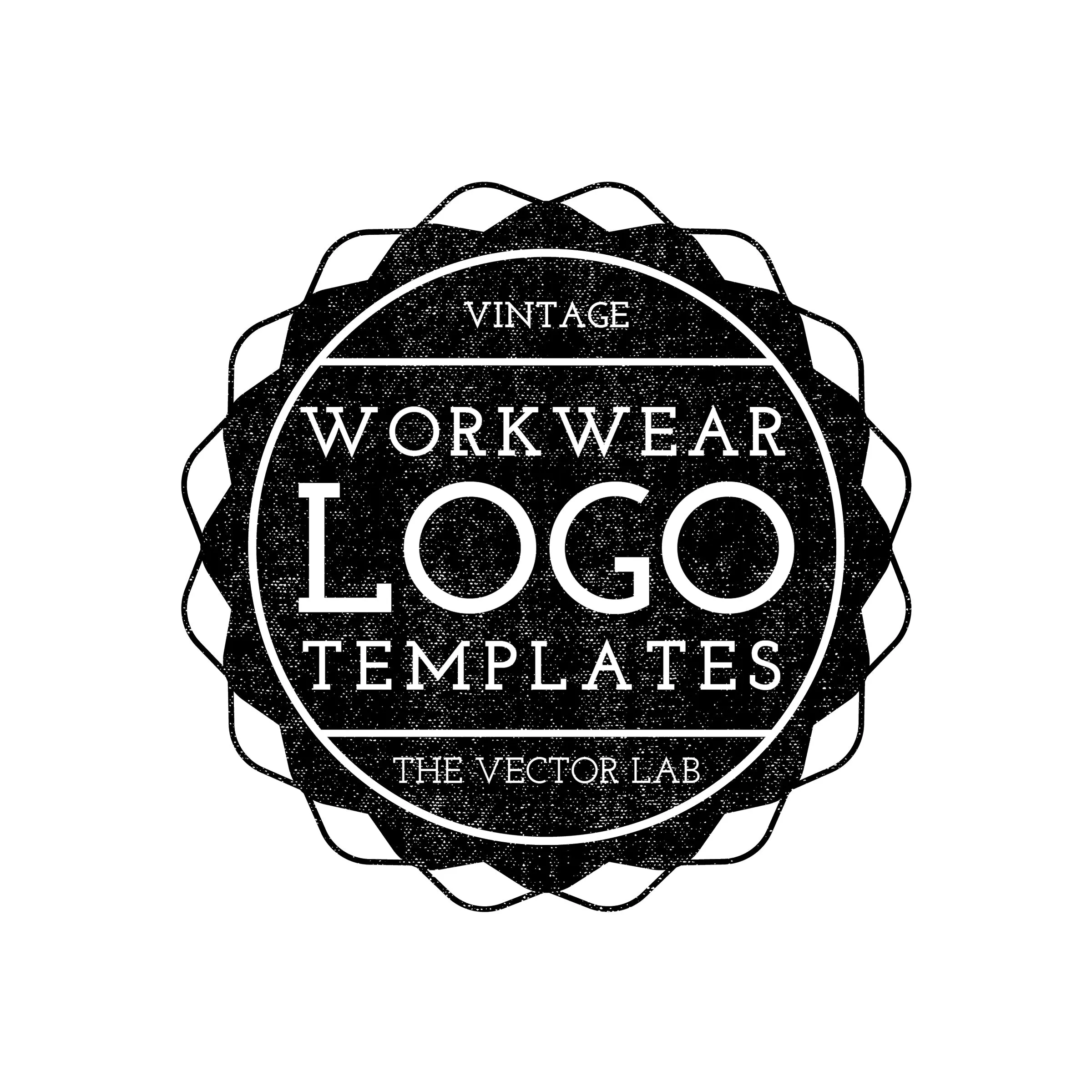 Vintage Workwear Logo Templates