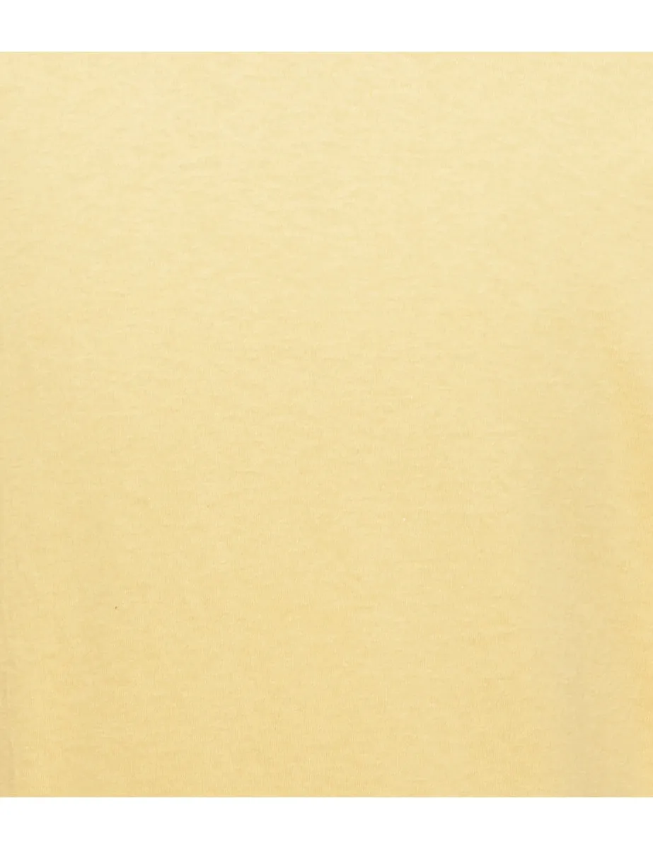 Yellow Plain T-shirt - L