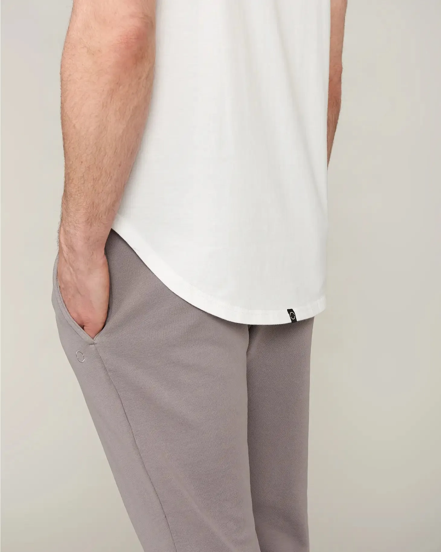 Zion Cloud White Brushed Scoop T-Shirt